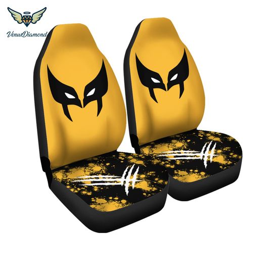 Wolverine Car Seat Cover Set, Wolverine Car Decor, Car Accessories, Deadpool 3, X-men Car Seat, Father's Day Gift