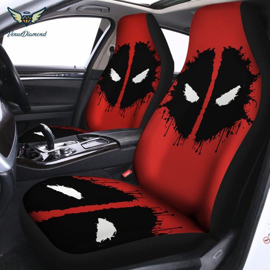 Deadpool Car Seat Cover, Superhero Car Seat Protector, Deadpool 3, Deadpool Movie, Gift for Him, Deadpool Merch, Car Accessories