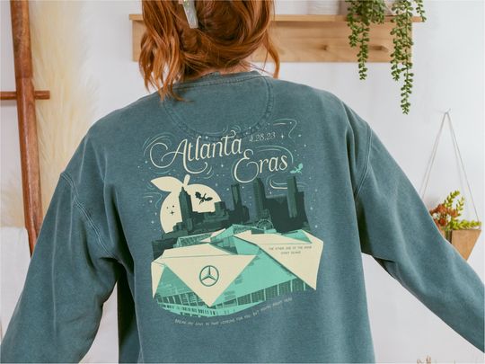Night One Atlanta Skyline Stadium Eras Tour Crewneck