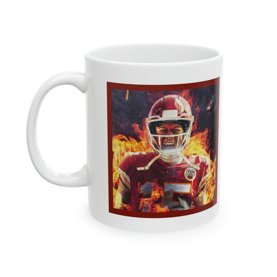 Patrick Mahomes Ceramic Coffee Mug, American Football Mug, Father Gift, Gift For Him