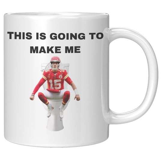 Patrick Mahomes Funny Ceramic Coffee Mug, American Football Mug, Father Gift, Gift For Him