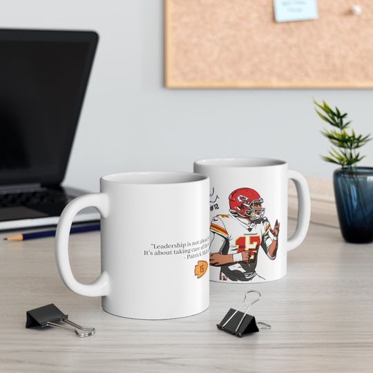Patrick Mahomes Ceramic Coffee Mug, American Football Mug, Father Gift, Gift For Him