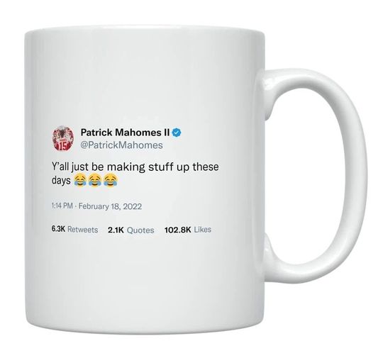 Patrick Mahomes Ceramic Coffee Mug, American Football Mug, Father Gift, Gift For Him