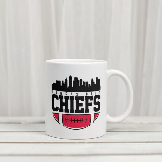 Kansas City Chiefs Ceramic Coffee Mug, American Football Mug, Father Gift, Gift For Him
