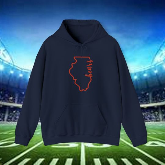 Chicago Bears Unisex Heavy Blend Hooded Sweatshirt. Men's Bears Hoodie. Women's Bears Hoodie. Bears Unisex Hoodie.