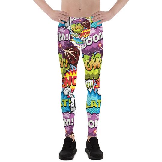 Mens Leggings - Meggings - Popart Leggings, Wear As Halloween Leggings