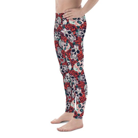 Vintage Day of the Dead Men's Leggings