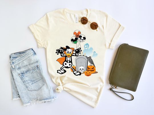 Disney Donald Duck Halloween Shirt, Skeleton Shirt, Disney World Shirt