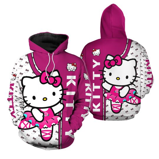 Hello Kitty Legging Hoodie Set, Disney Yoga Pants, Sweatpants, Women's Disney Yoga Hoodie, Leggings, Fashion Tracksuit