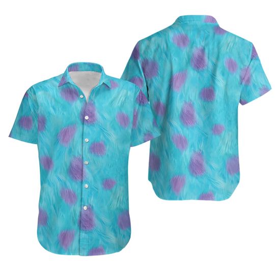 Sully Fur Monsters Inc Hawaiian Shirt, Disneyland Monster Hawaii Shirt