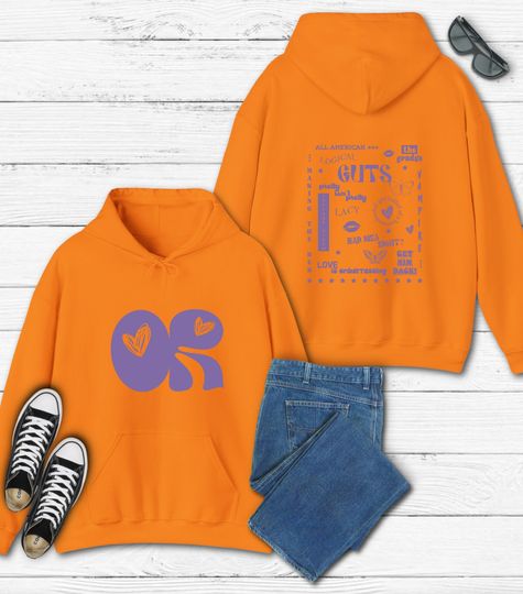 Olivia Rodrigo Guts Tour 2024 Two-sided Hoodie, The Guts World Tour 2024 Hoodie, Olivia Rodrigo Hoodie, Guts Tour 2024 Hoodie