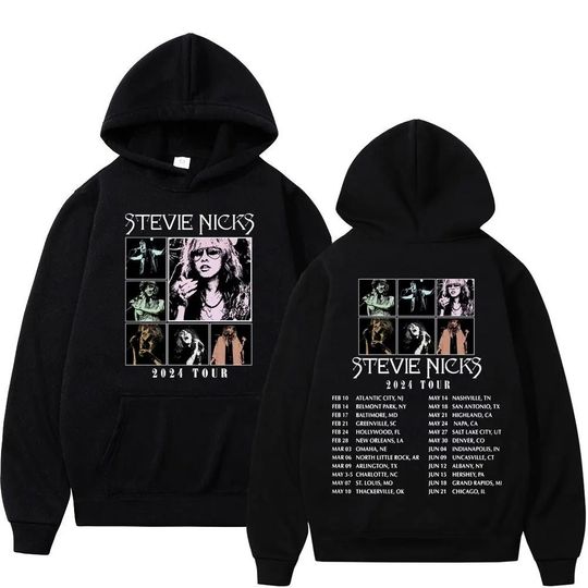 Stevie Nicks 2024 Tour Merch, 2024 Stevie Nicks Live In Concert Hoodie  Vintage Stevie Nicks Hoodie Fan Gifts, Stevie Nicks Concert Hoodie