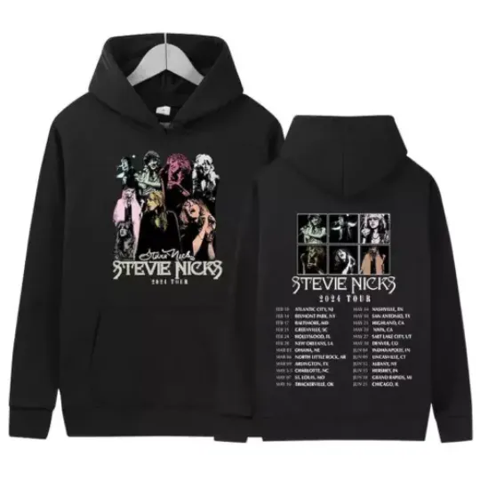 Stevie Nicks 2024 Tour Merch, 2024 Stevie Nicks Live In Concert Hoodie