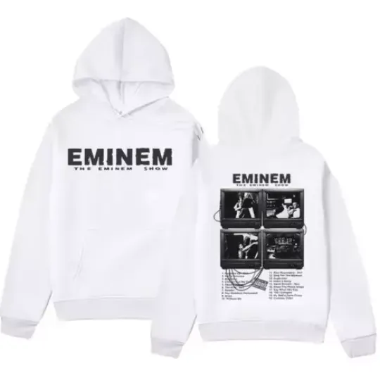 Rapper Eminem Music Album Hoodies World Tour Gift for Fan Graphic Hoodie Men Wom