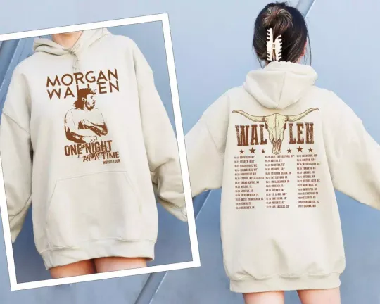 Wallen Western Tour 2024 Merch, Country Music Apparel, Music Festival Hoodie