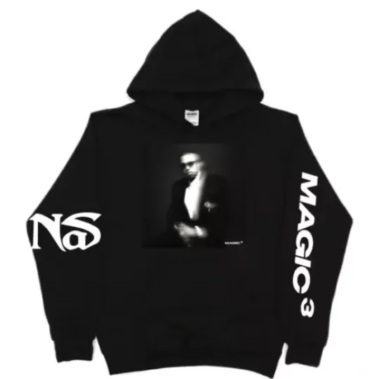 Nas Magic 3 Hoodie  Unisex, New Rap Hip Hop Promo Merch