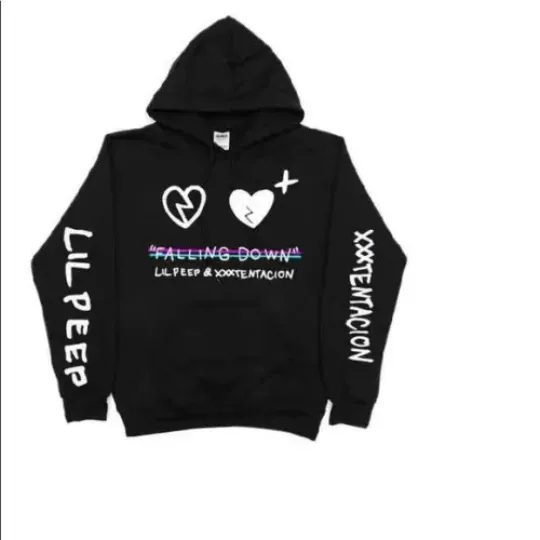 Lil Peep x Xxxtentacion Falling Down Hoodie Unisex, 2024 Hot Music Tour Shirt