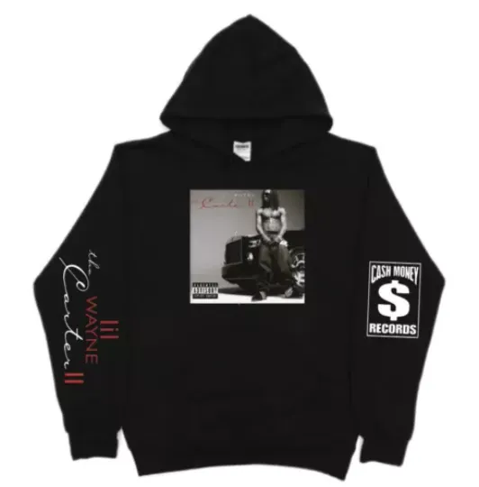 Lil Wayne The Carter II Cover Hoodie Pullover, 2024 Hot Music Tour Shirt