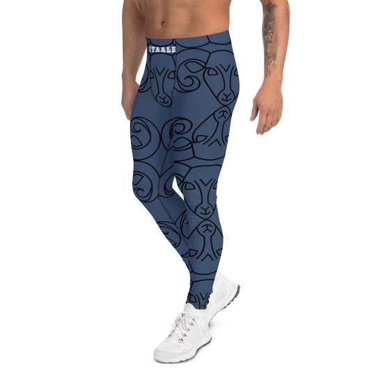 ARIES Men's Leggings - Mens Athletic Leggings, Gym Leggings for Men