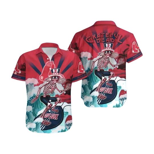 Grateful Dead Hawaiian shirt, Hawaiian shirt Men's Hawaiian Shirt, Hawaiian Beach Shirt, Button Downs Shirt