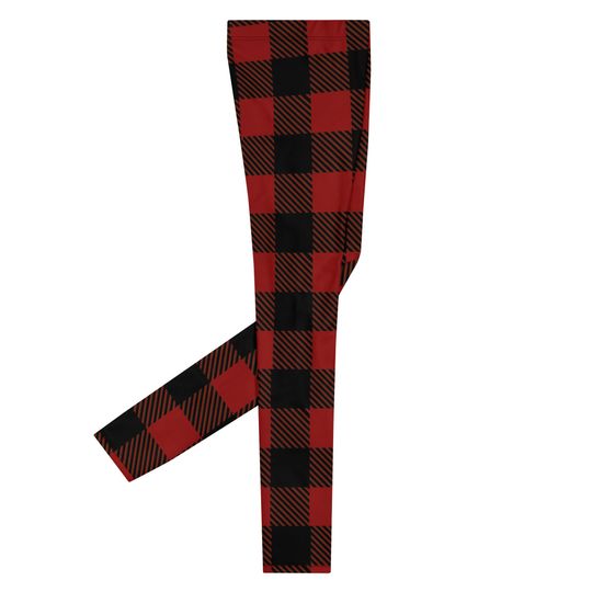Holiday, Christmas Buffalo Plaid, Work Out Men's Leggings