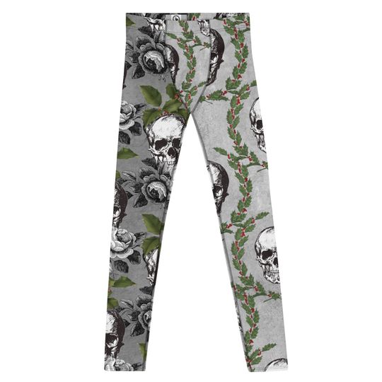 Men's Leggings, Ugly Christmas Holiday Men's Tights, Meggings, Men's Holiday Pants