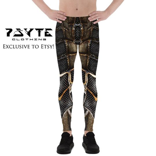Steampunk Mens Leggings, Cyberpunk leggings, Burning Man Costume
