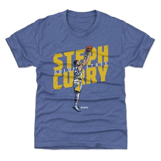 Steph Curry Kids T-Shirt - Golden State Basketball Steph Curry Jumper Y WHT