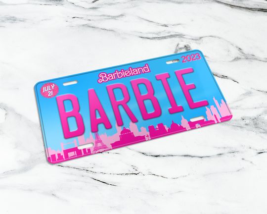 Barbi movie Aluminum License Plate | Trendy License Plate