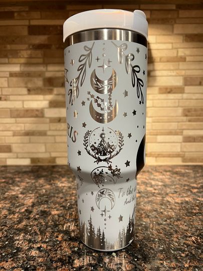 Fae Fantasy Engraved 40oz Tumbler | shadow Daddy| Fantasy | custom engraving | Romance | Spicy | book lovers| Velaris Acotar | Truth Teller