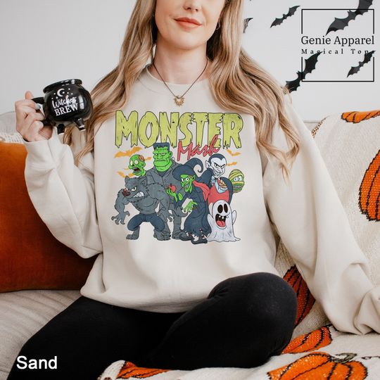 Monster Mash Halloween Sweatshirt, Monster Mash Halloween Shirt, Halloween Monsters Sweatshirt, Halloween Party Shirt