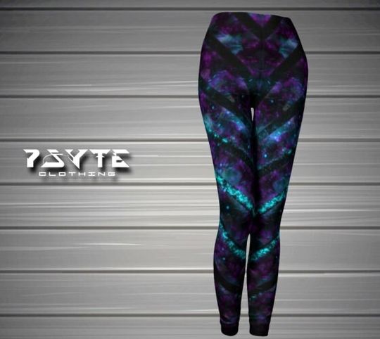 Burning Man leggings, Abstract leggings, Steampunk, Futuristic, Cyberpunk