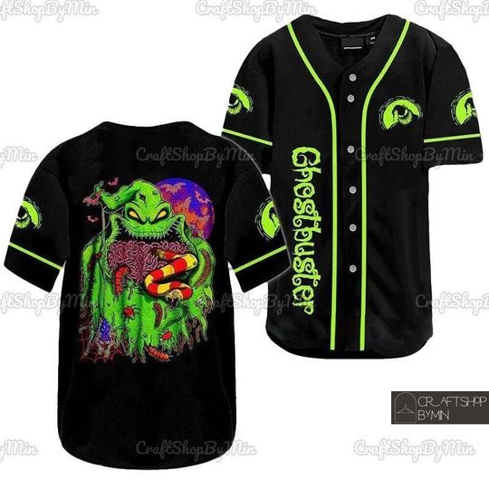 Oogie Boogie Halloween Baseball Jersey, Oogie Boogie Jersey Shirt, Nightmare Before Christmas Shirt, Horror Movie Shirt, Halloween Gift