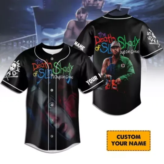 Eminem Coup De Grace Slim Shady Personalized Baseball Jersey Shirt