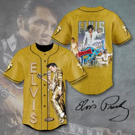 Elvis Presley Baseball Jersey Shirt