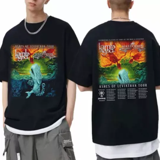 Lamb of God - Ashes of Leviathan Tour 2024 Shirt  Lamb of God Band Fan Shirt