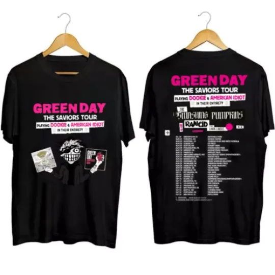 Green Day The Saviors Tour 2024 Unisex T-Shirt For Men Women