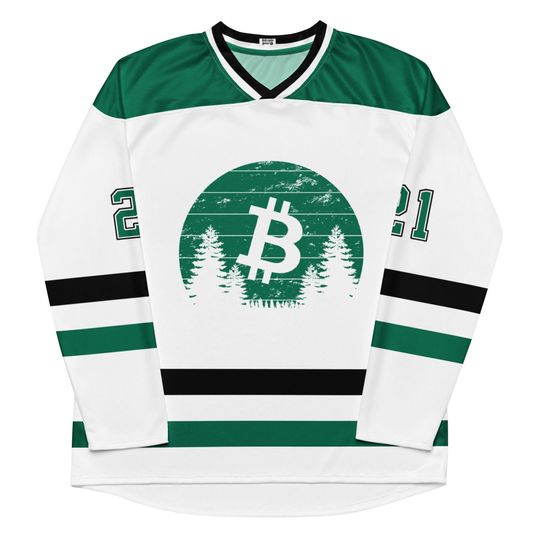Sunrise Bitcoin Jersey  Vintage USA Hockey Jersey