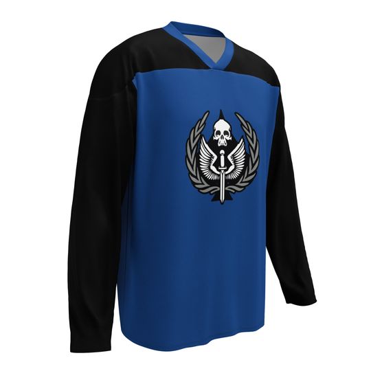 Task Force 141 Modern Warfare Black Camouflage hockey fan jersey
