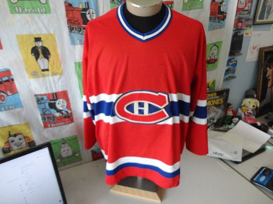 Vintage 90's Montreal Canadiens NHL Hockey Jersey Size XL