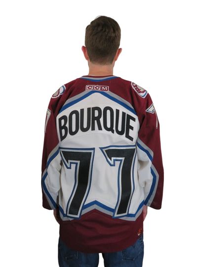 Vintage 90s Y2K Ray Bourque #77 Colorado Avalanche NHL Hockey Jersey Mens