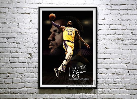 LeBron James Premium Matte Vertical Posters, Basketball  Wall Art, Sport Poster, Home Decor