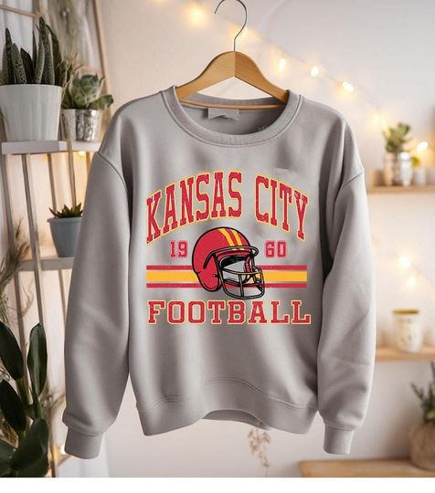 Vintage 90s Kansas City Chiefs Football Sweatshirt, football Kansas City Chiefs Shirt , gift for fan, game Day