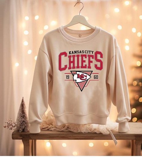 Vintage 90s Kansas City Chiefs Football Sweatshirt, football Kansas City Chiefs Shirt, gift for fan, game Day