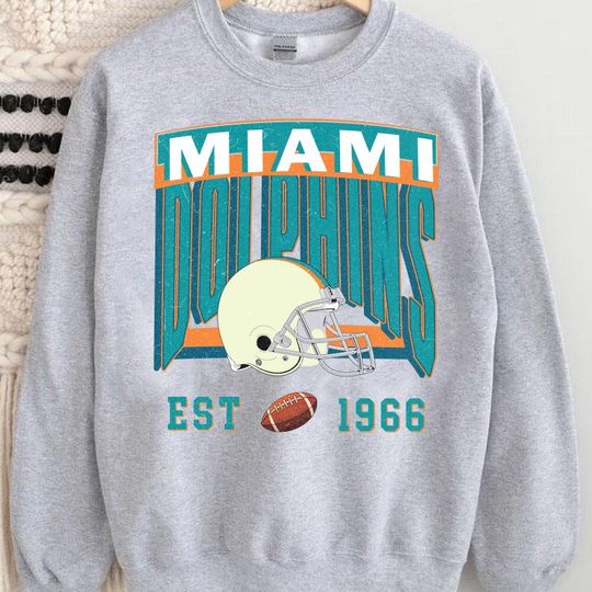 Vintage Miami Dolphins shirt, Dolphins sweatshirt, Miami Football Fan shirt, Dolphins Shirt, Game Day apparel
