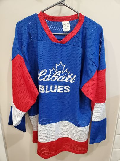 Men's L Vintage Hockey Jersey, Labatt Blue 90s