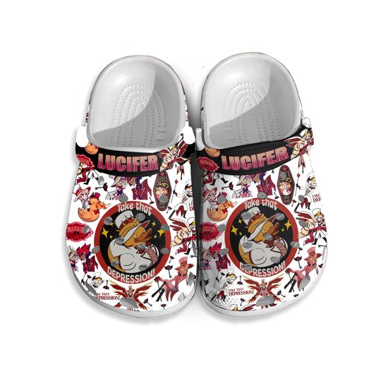 Lucifer Morningstar Shoes, Lucifer Sandals, Lucifer Men Shoes, Lucifer Hazbin Hotel Gift
