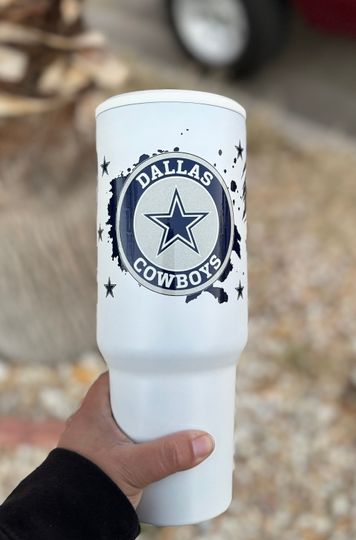 Dallas cowboys 40oz, Dallas cup, cowboys Inspired tumbler, cowboys gift, cowboys football fan gift, dem boysgift, Dallas cowboys fan tumbler