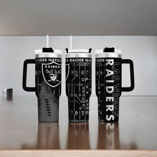 Las Vegas Raiders - 40oz Tumbler Premium  Las Vegas Raider Tumbler
