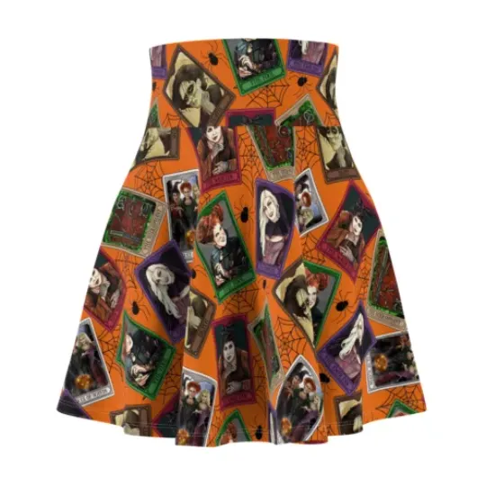 Hocus Pocus Tarot Cards Women's Skater Skirt